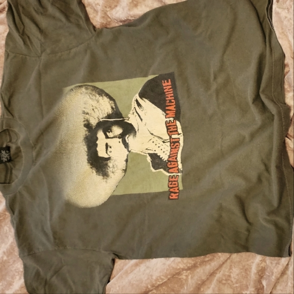 RAGE AGAINST THE MACHINE ZAPATA ONLY SHIRT XL GIANT USA MADE COTTON VINTAGE